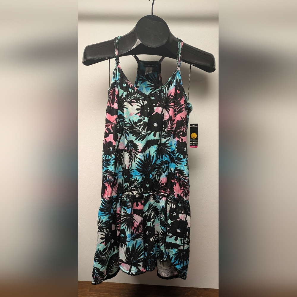 Joe Boxer Medium Adjustable 1pc Tropical Tulip Romper Pajamas NWT